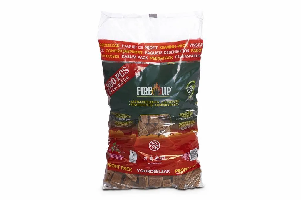 Fire-up Aanmaakblokjes Zak (300 stuks)