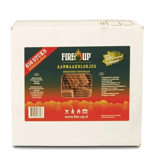 Fire-up Aanmaakblokjes Doos (616 stuks)