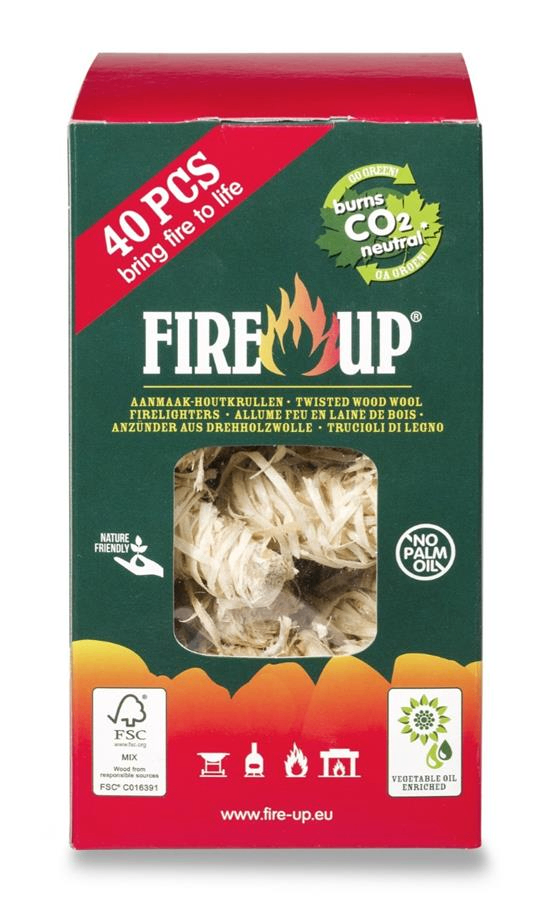 Fire-up Aanmaakhoutwol Doos (40 stuks)