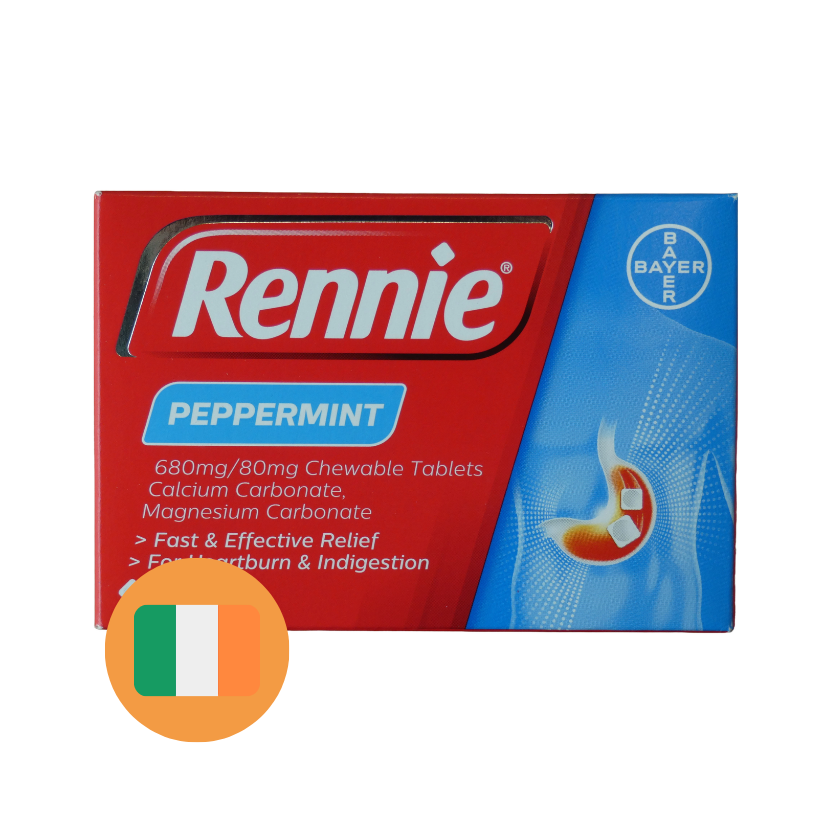 Rennie Rennie Pepermunt (96 kauwtabletten)