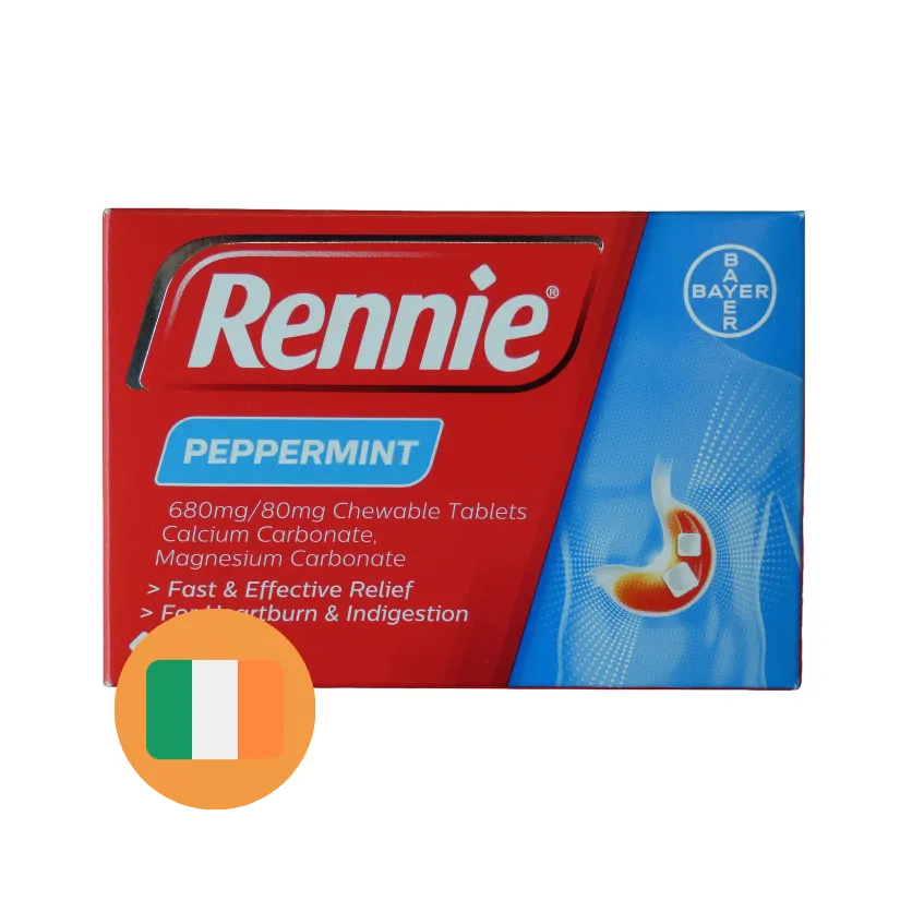 Rennie Rennie Pepermunt (96 kauwtabletten)