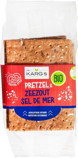 Dr Karg Crackers Pretzel Zeezout Bio (200 gr)