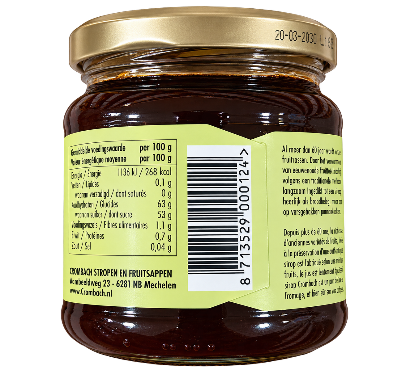 Crombach Peren- Appelstroop (450 gr)
