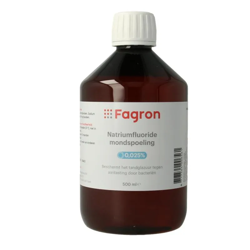 Fagron Natriumfluoride mondspoeling 0.025 (500 ml)