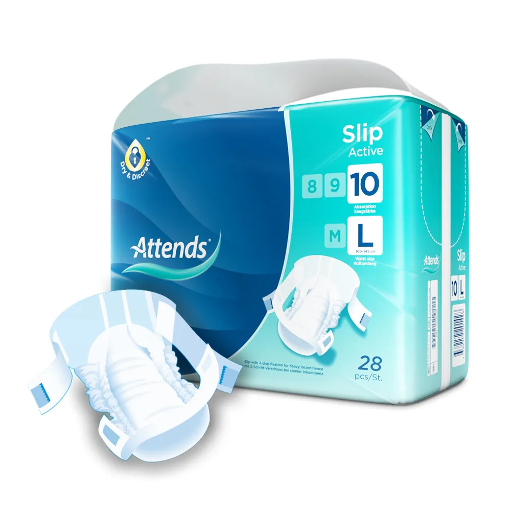 Attends Slip Active 10 Maat L (28 stuks)