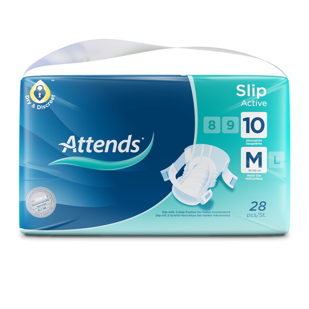 Attends Slip active 10 maat M (28 stuks)