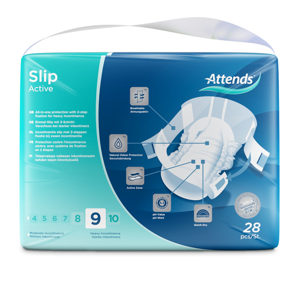 Attends Slip Active 9 Maat L (28 Stuks) - image 2