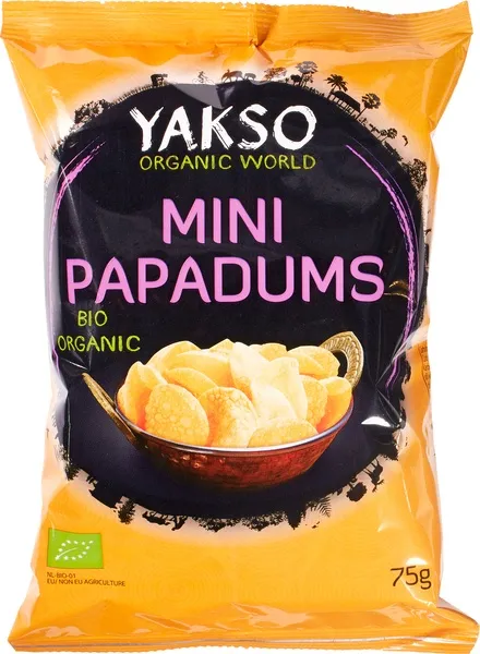 Yakso Mini Papadums Bio (75 gr)