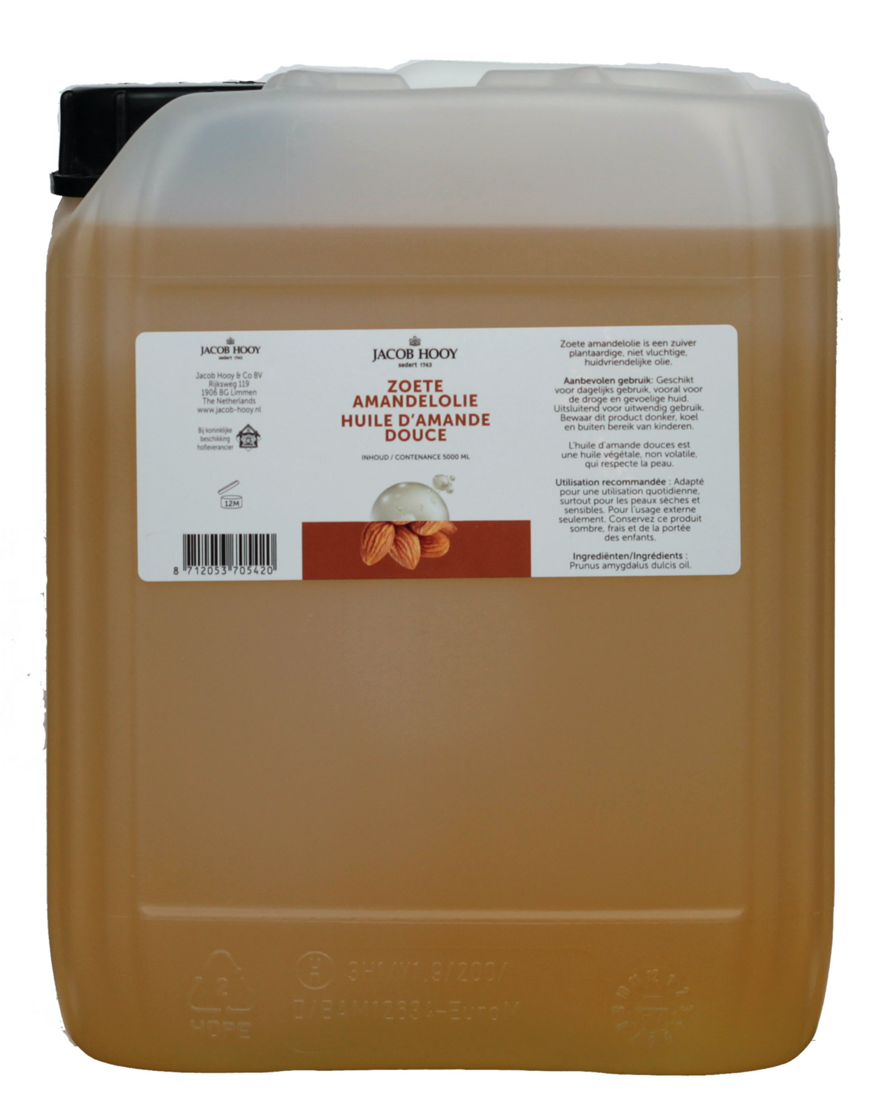 Jacob Hooy Amandelolie zoet (5000 ml)