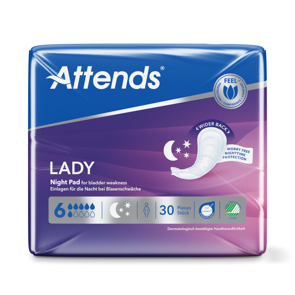 Attends Inlegger Soft Lady Night (30 Stuks)