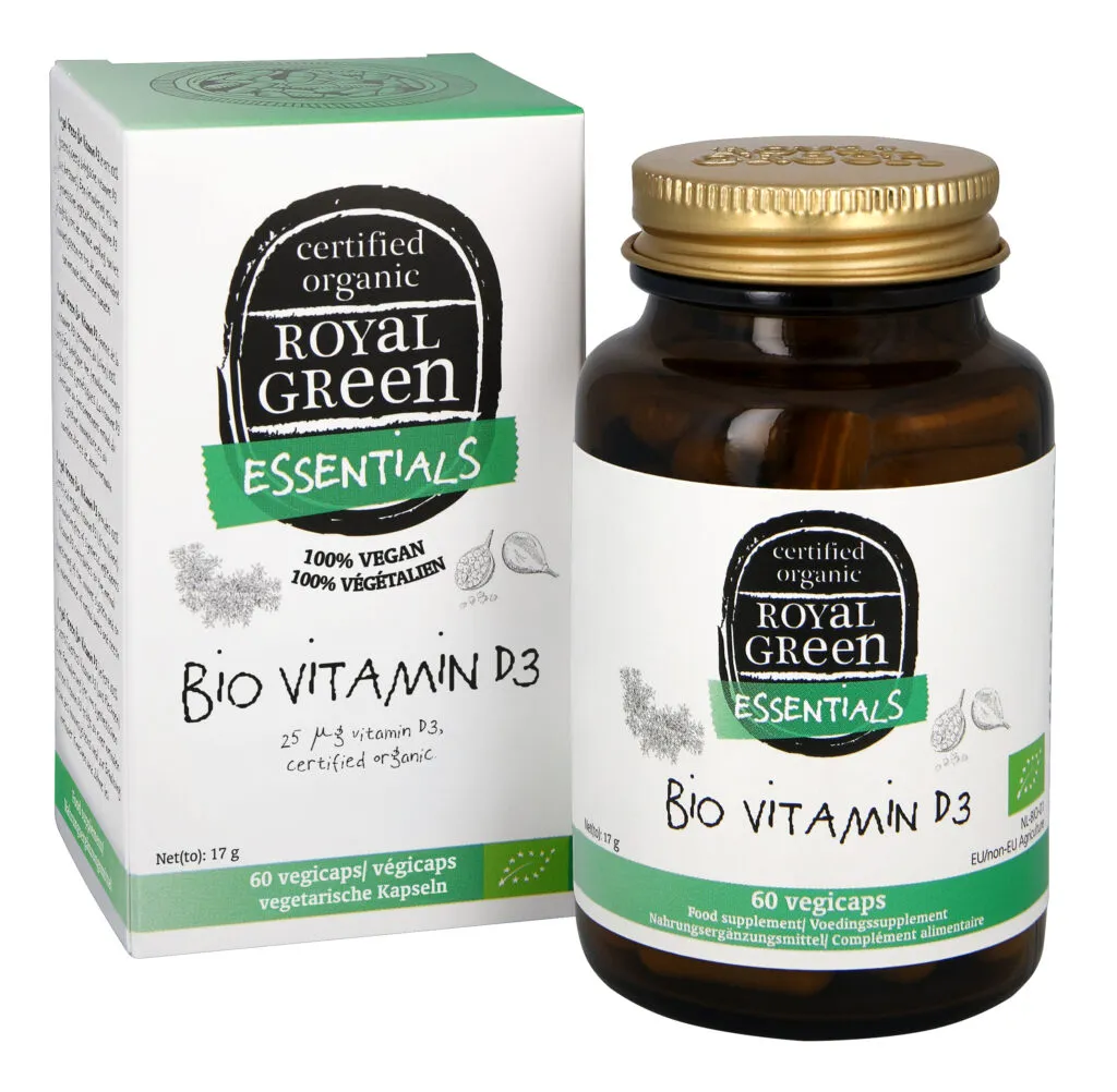 Royal Green Bio Vitamine D3 25mcg (60 vega capsules)