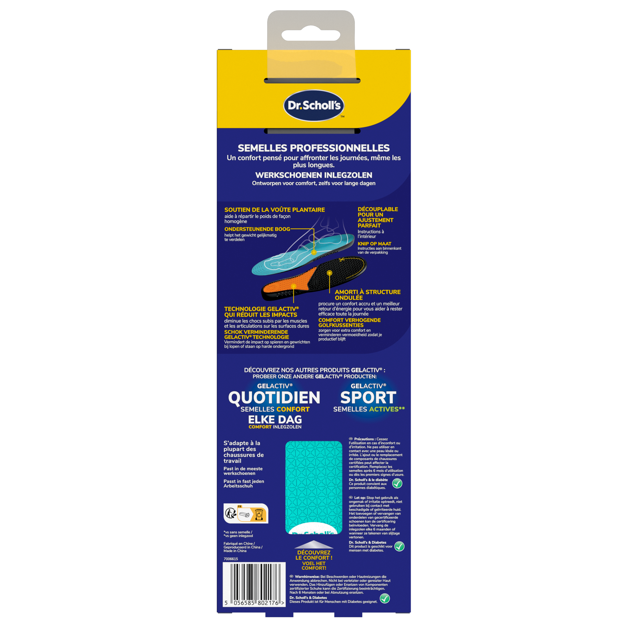 Dr. Scholl's Gel Activ Inlegzolen Professioneel L (1 paar)