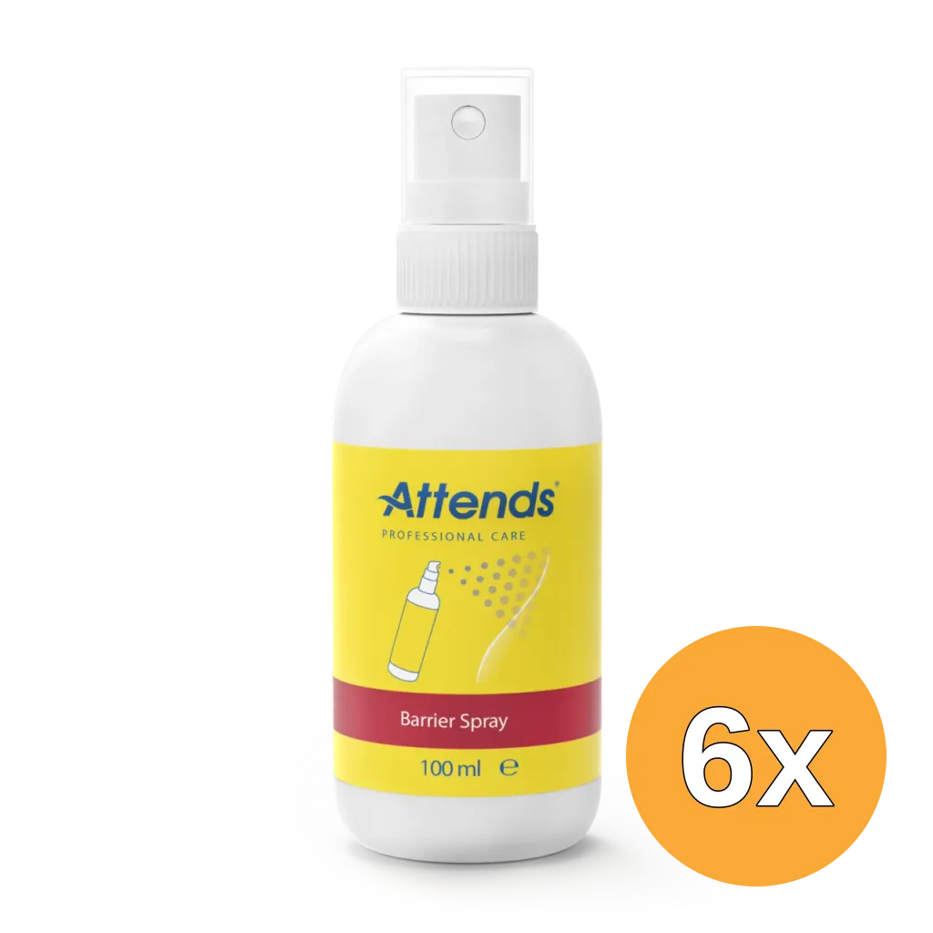 6x Attends Care Barrier Spray (100 ml)