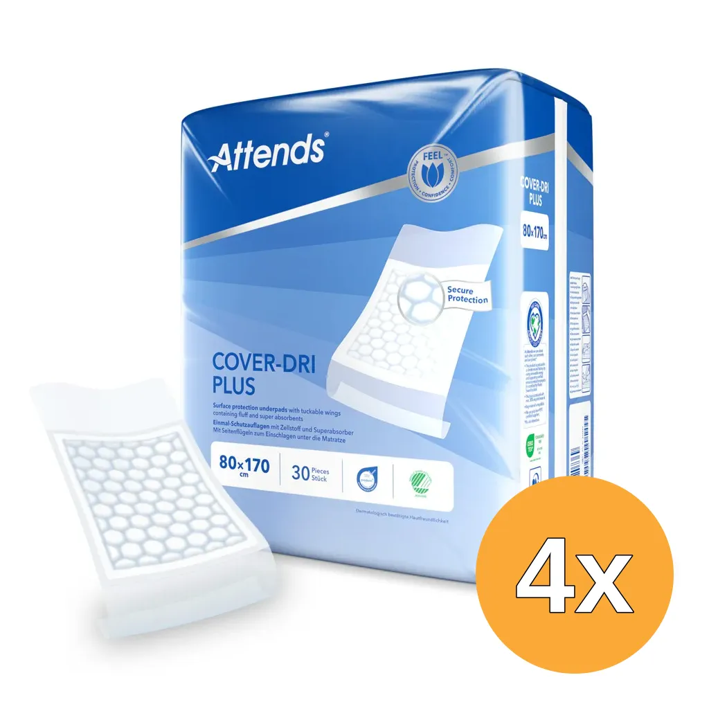 4x Attends Cover Dri Plus (30 stuks)