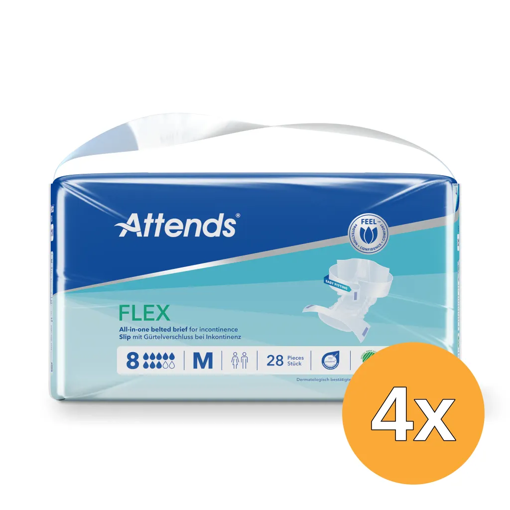 4x Attends Flex 8 Maat M 75-105 Cm (28 stuks)