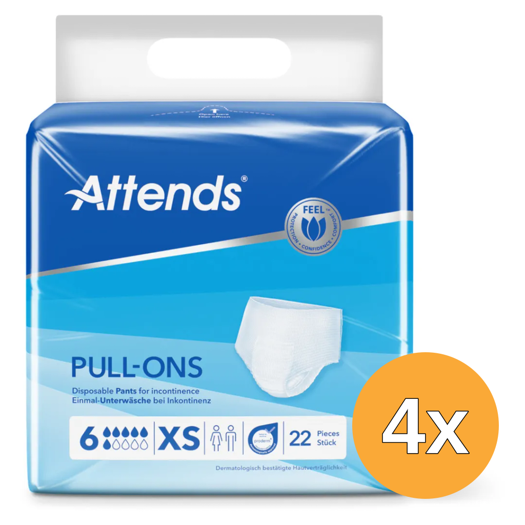 4x Attends Pull-Ons 6 Xs (22 stuks)