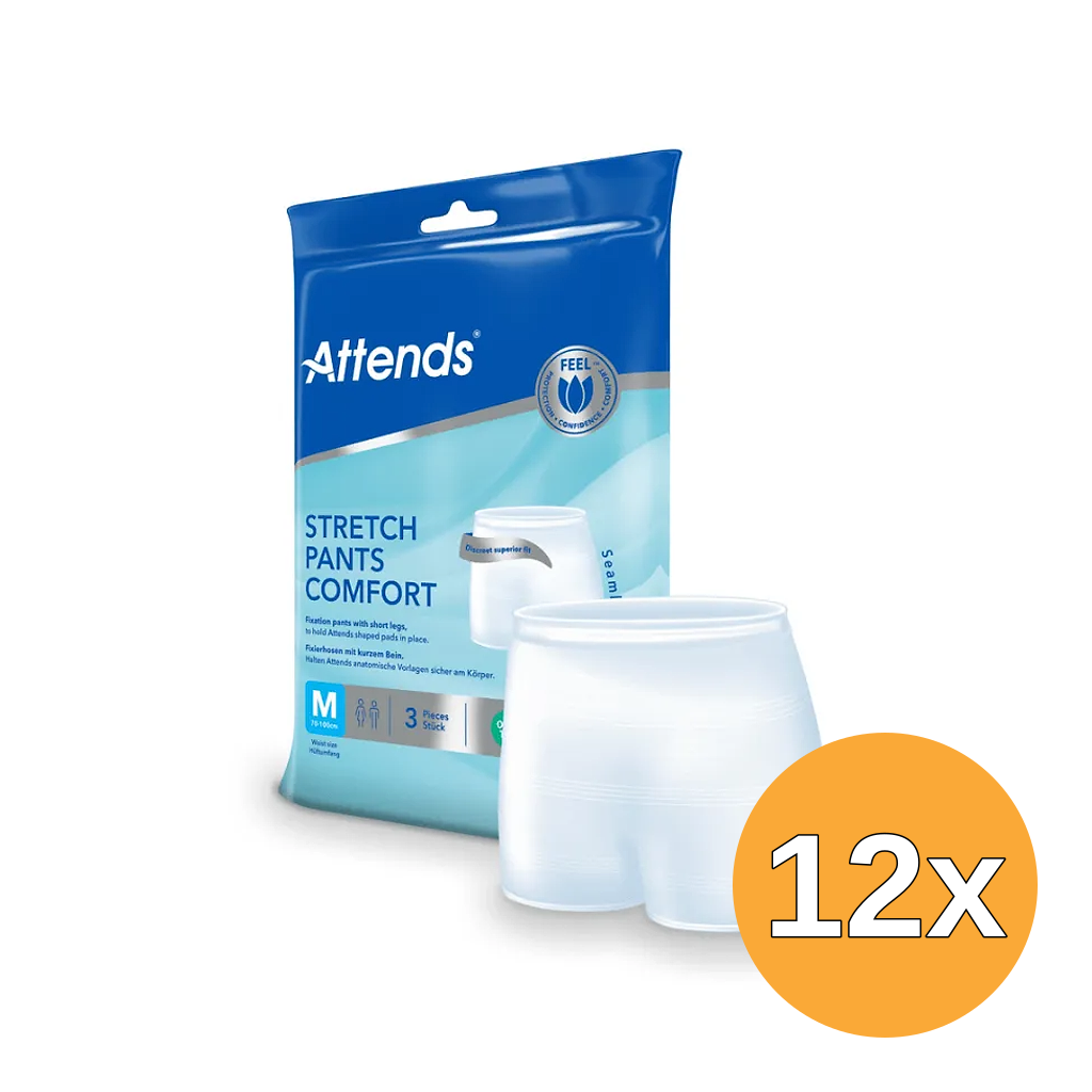 12x Attends Stretchpants Comfort Maat M (3 stuks)