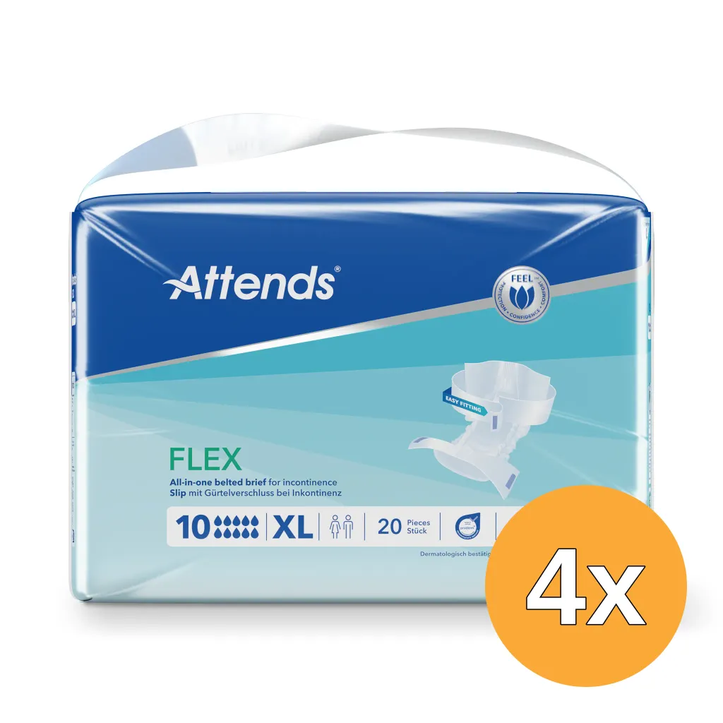4x Attends Flex 10 Maat Xl 100-155 Cm (20 stuks)