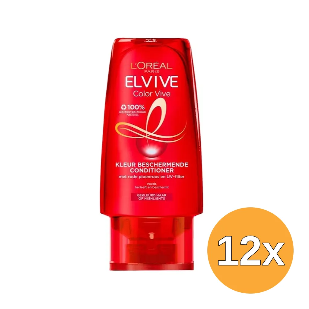 12x L'Oréal Paris Elvive Conditioner Color Vive (90 ml)