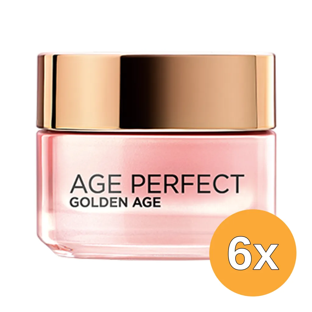 6x L'Oréal Paris Age Perfect Golden Age Rosy Dagcreme (50 ml)