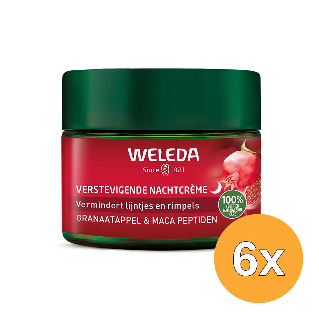 6x WELEDA Verstevigende nachtcremegranaatappel/maca (40 ml)