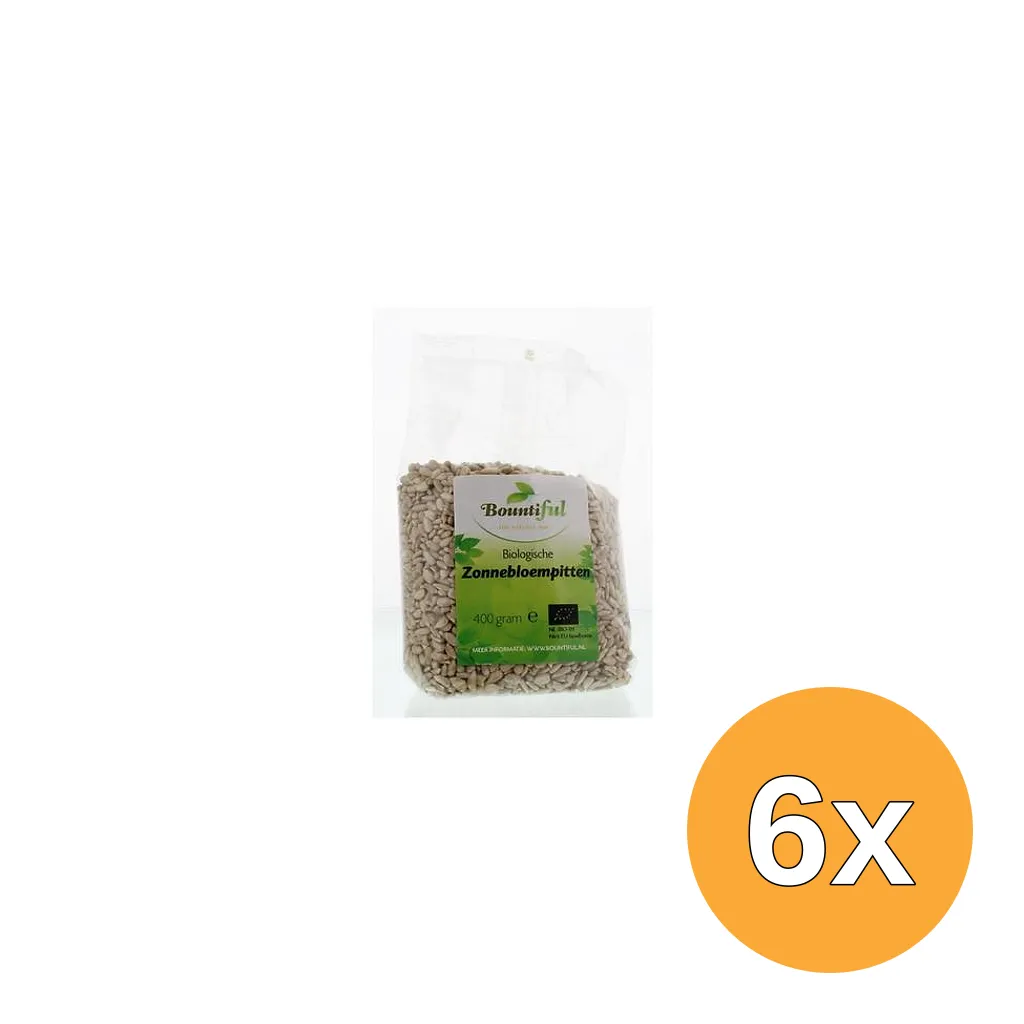 6x Bountiful Zonnebloemenpitten Bio (400 gr)