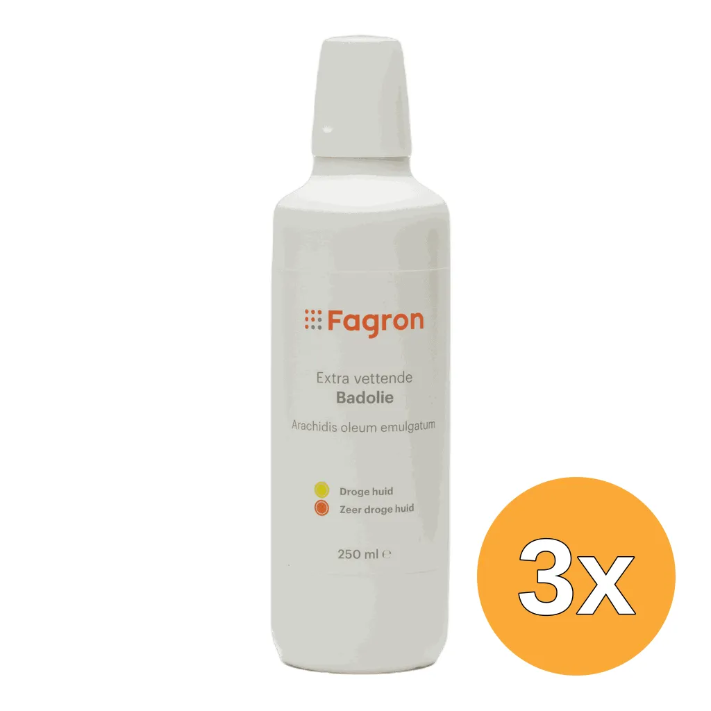 3x Fagron Badolie extra vettend (250 ml)