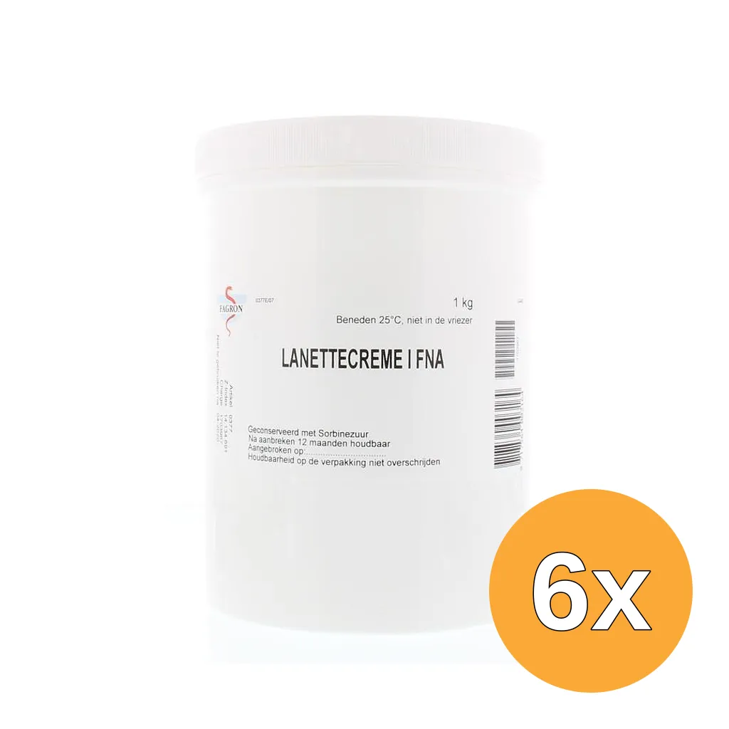 6x Fagron Lanettecreme 1 FNA (1000 gr)