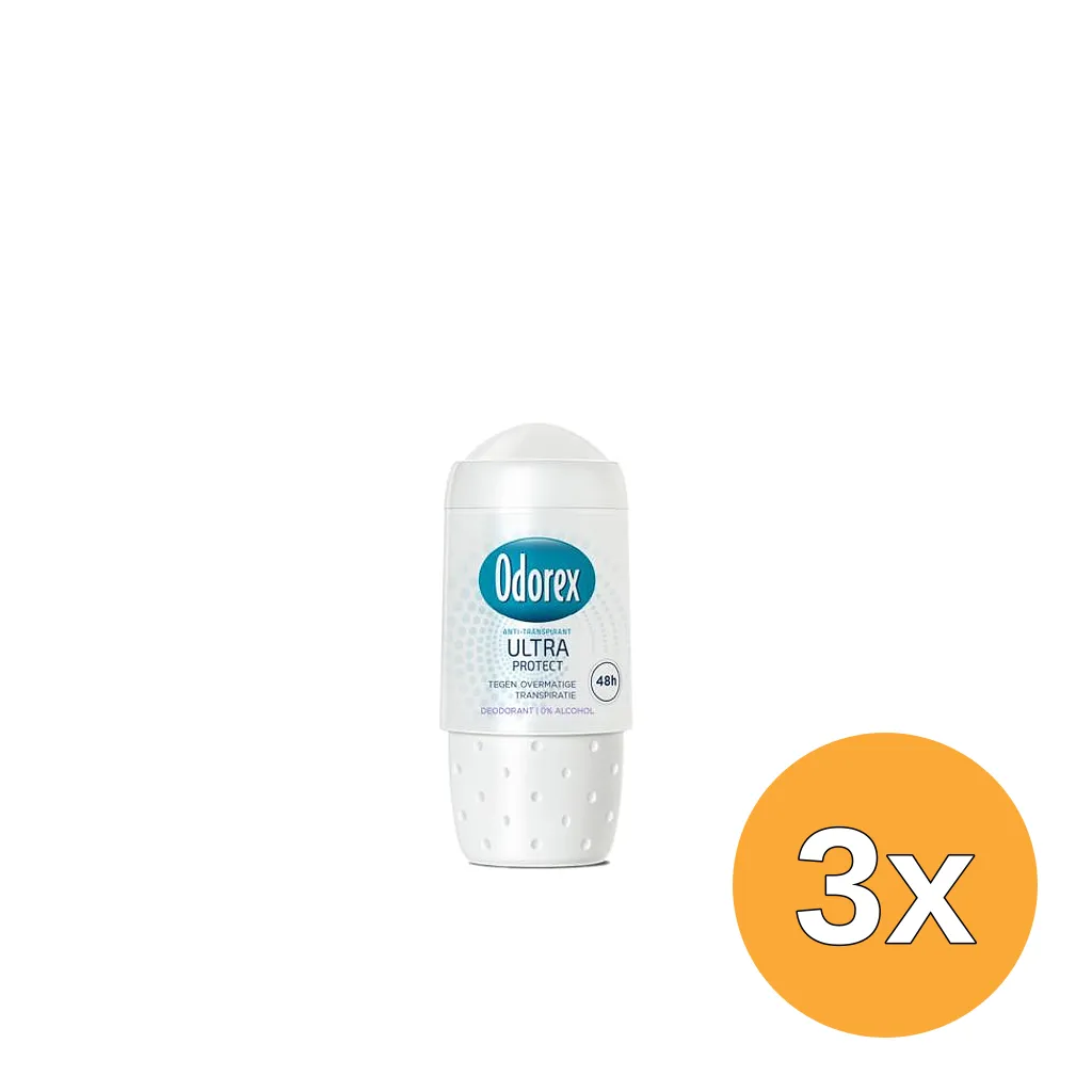 3x Odorex Deodorant roller ultra protect (50 ml)