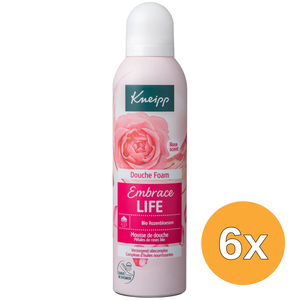 6x Kneipp Douche Foam Embrace Life (200 ml)