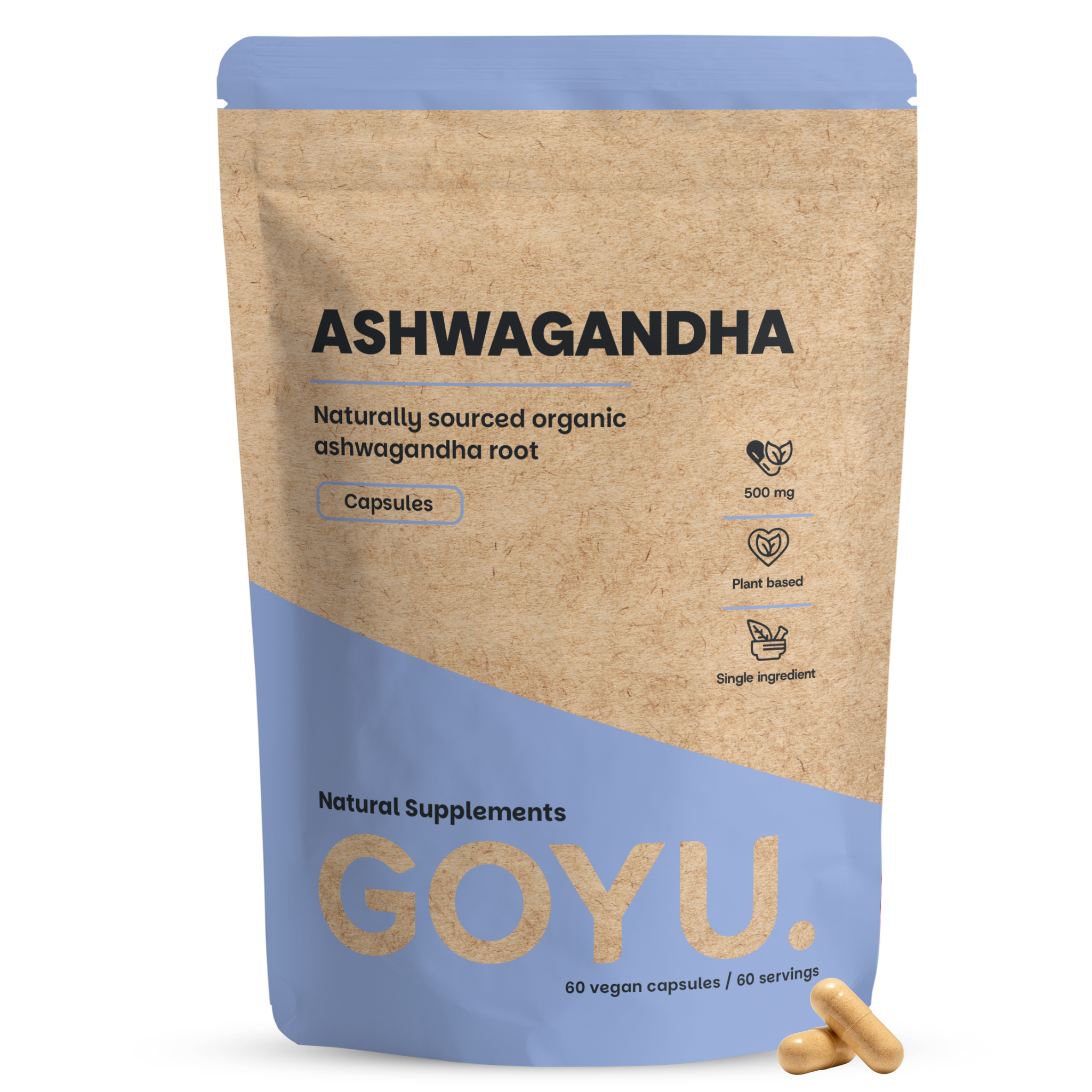 Goyu Ashwagandha Capsules Bio – 5% Withanoliden (60 capsules)