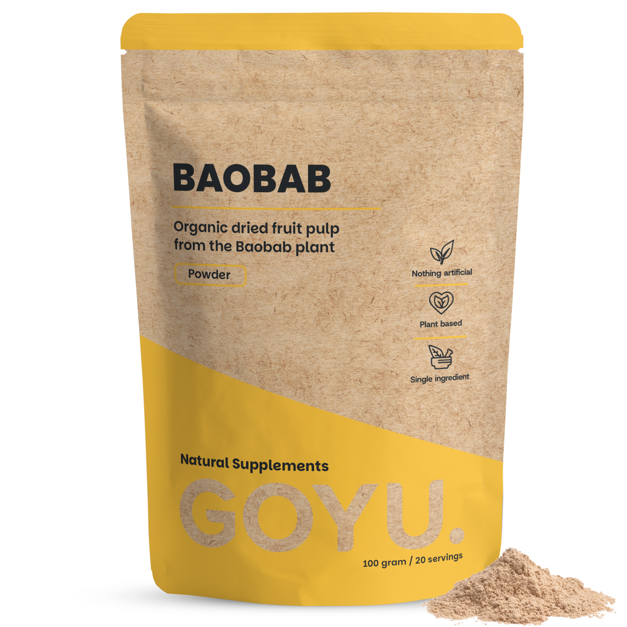 Goyu Baobab Poeder Biologisch (60 gram)
