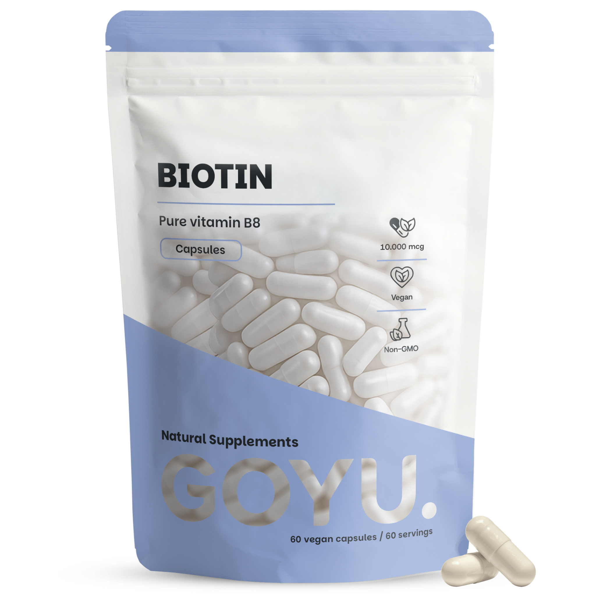 Goyu Biotine (vitamine B8) Capsules 10.000 mcg (60 capsules)