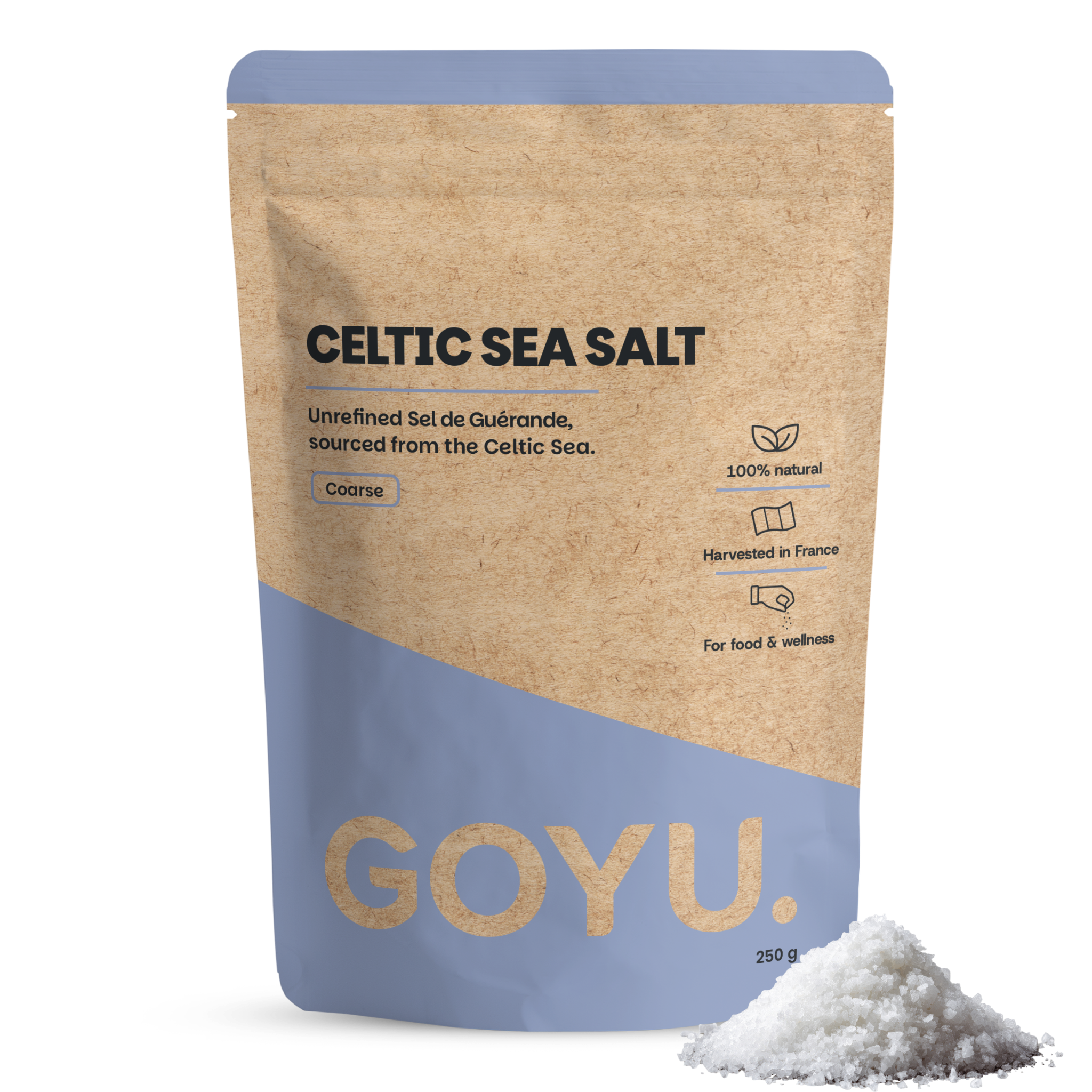 Goyu Keltisch Zeezout – Grof Celtic Sea Salt – Ongeraffineerd Uit Bretagne (250 gram)