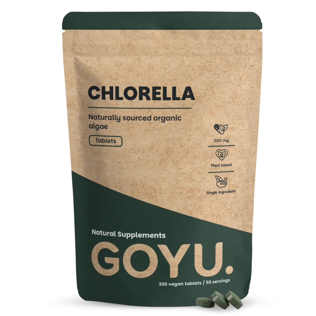 Goyu Chlorella Tabletten Biologisch – 300 Tabletten Zoetwateralg (300 tabletten)