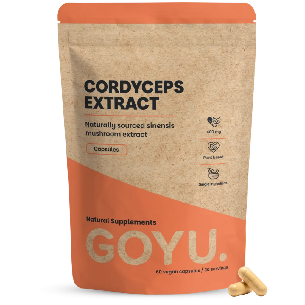 Goyu Cordyceps Extract Capsules – 60 Capsules – 30% Polysacchariden (60 capsules)