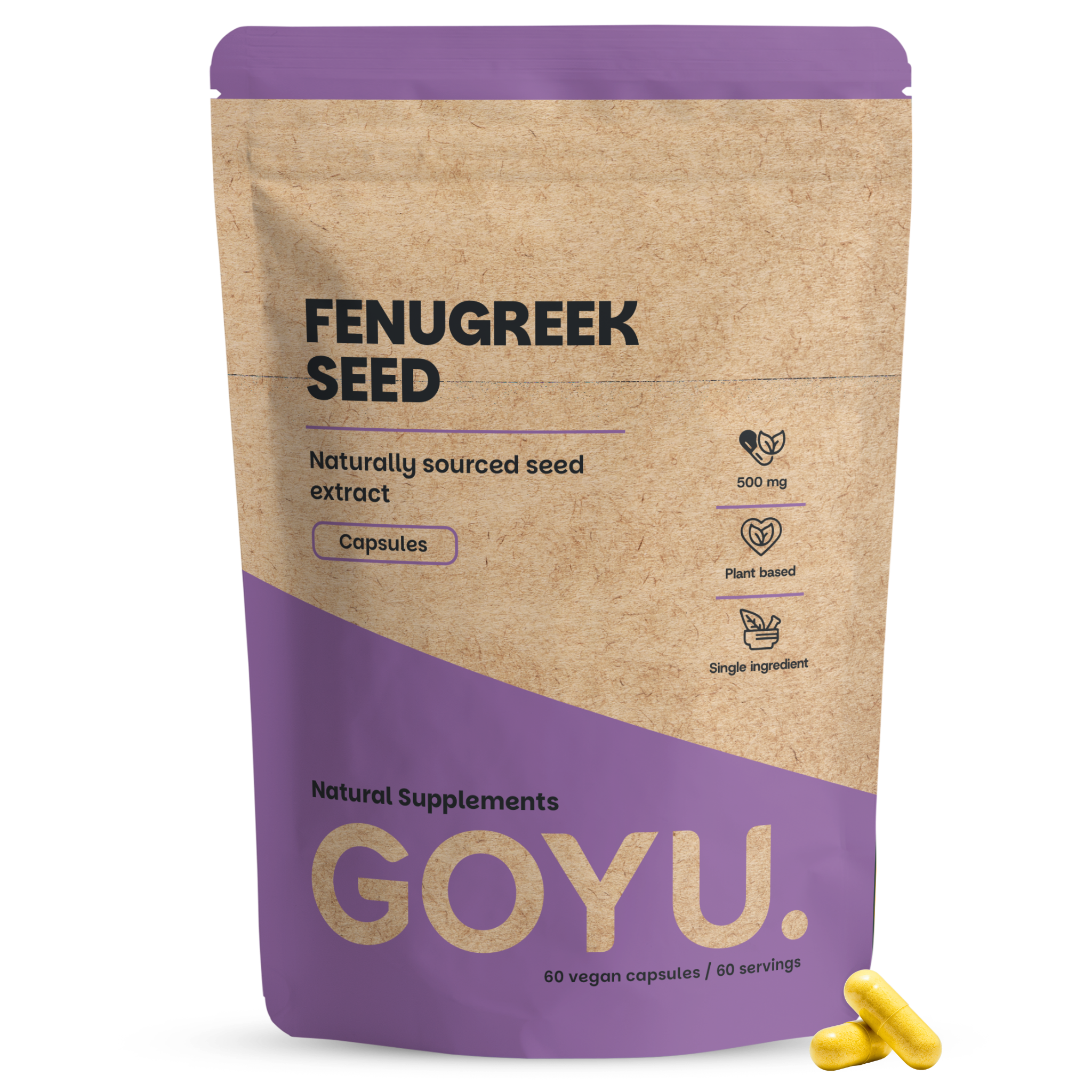 Goyu Fenegriek Capsules - 60 Capsules - 60 Dagen Voorraad (60 capsules)