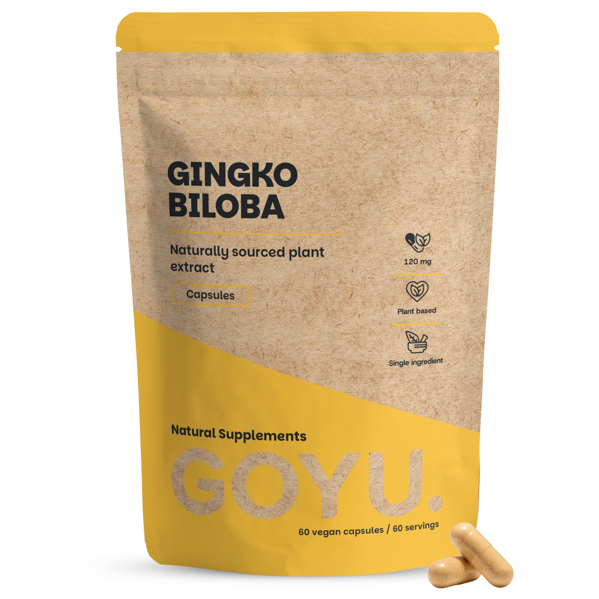 Goyu Ginkgo Biloba Capsules - 60 Capsules - Gestandaardiseerd Extract (60 capsules)