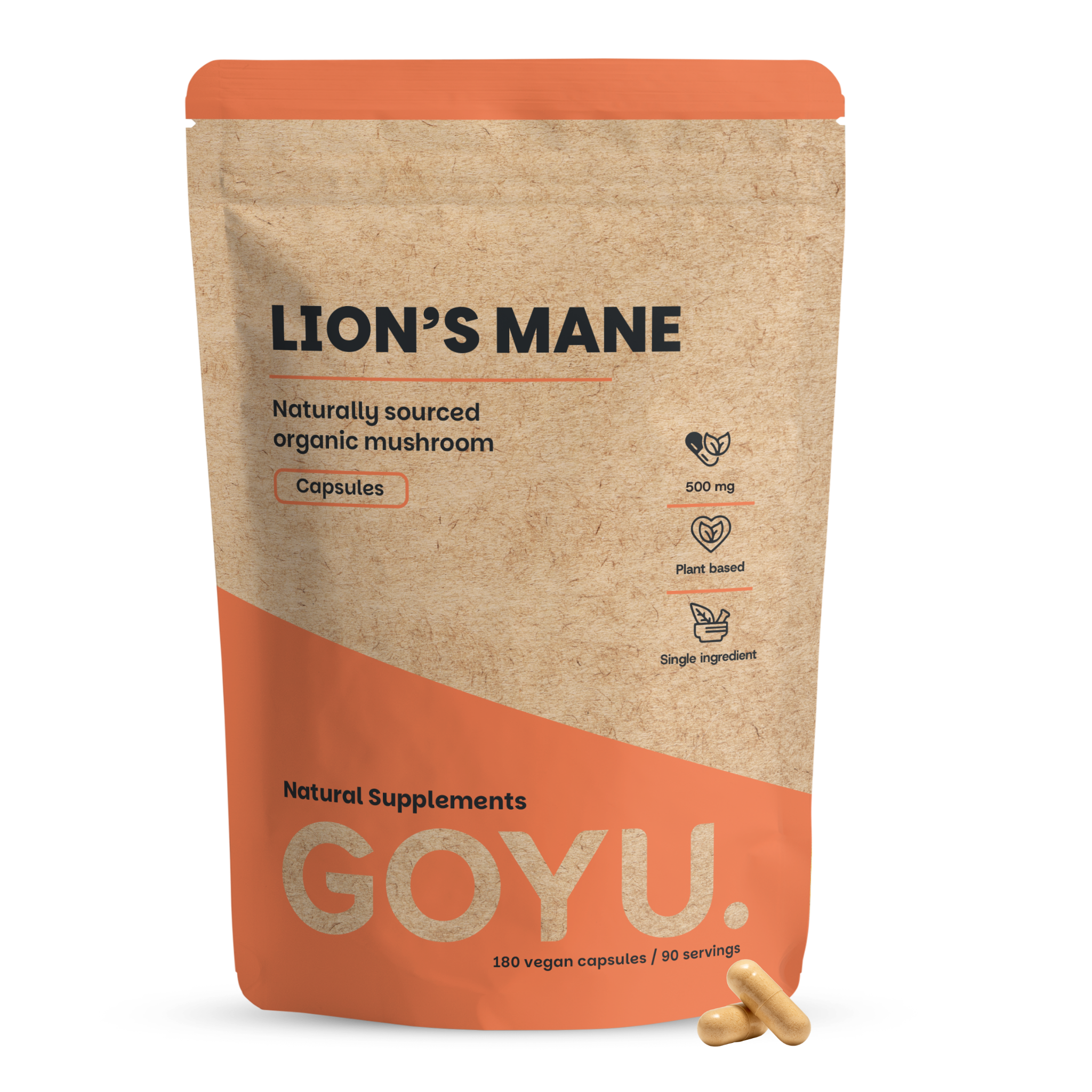 Goyu Lion's Mane Capsules Biologisch - 60 Capsules (60 capsules)