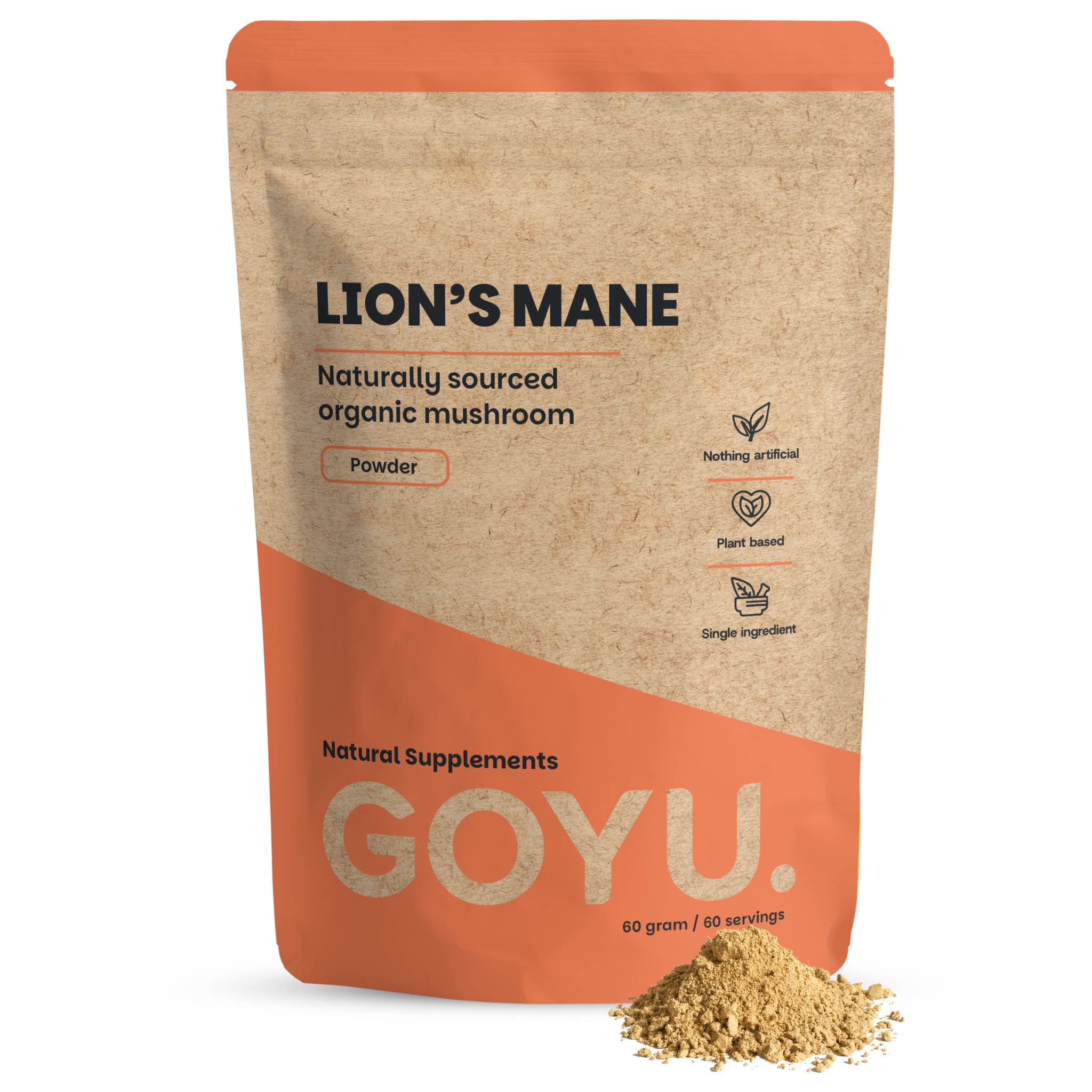 Goyu Lion's Mane Poeder Biologisch (60 gram)
