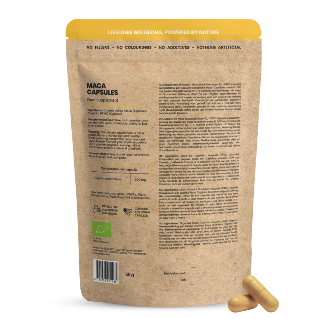 Goyu MACA Capsules Biologisch (60 capsules)