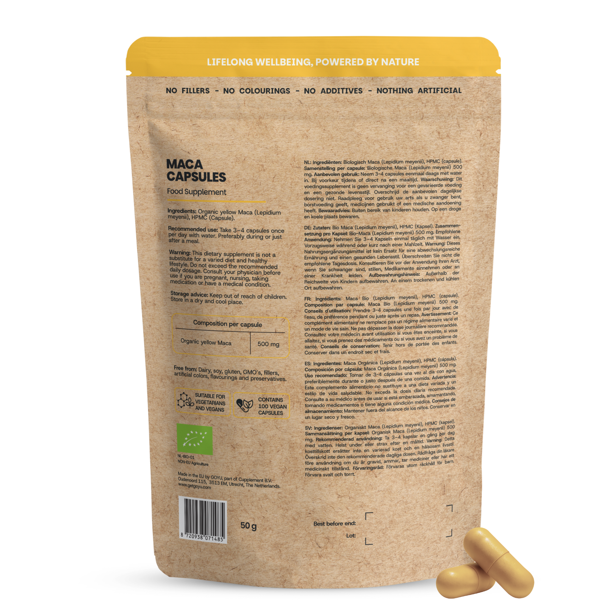 Goyu MACA Capsules Biologisch (60 capsules)