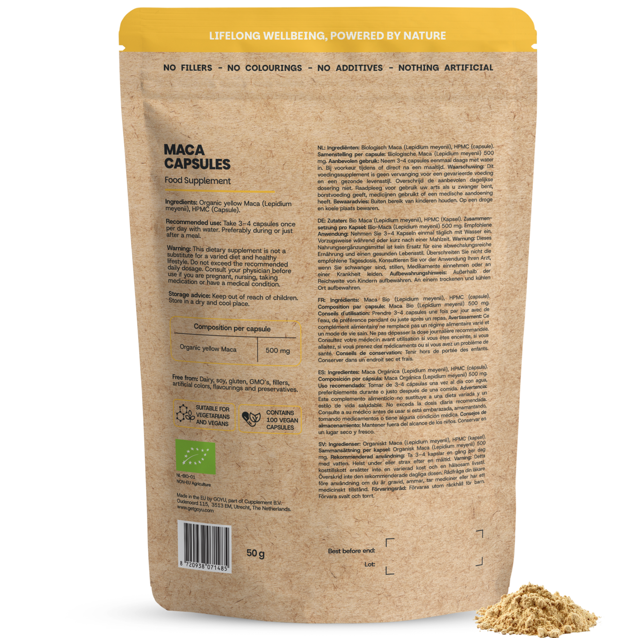 Goyu MACA Poeder Biologisch (60 gram) - image 2