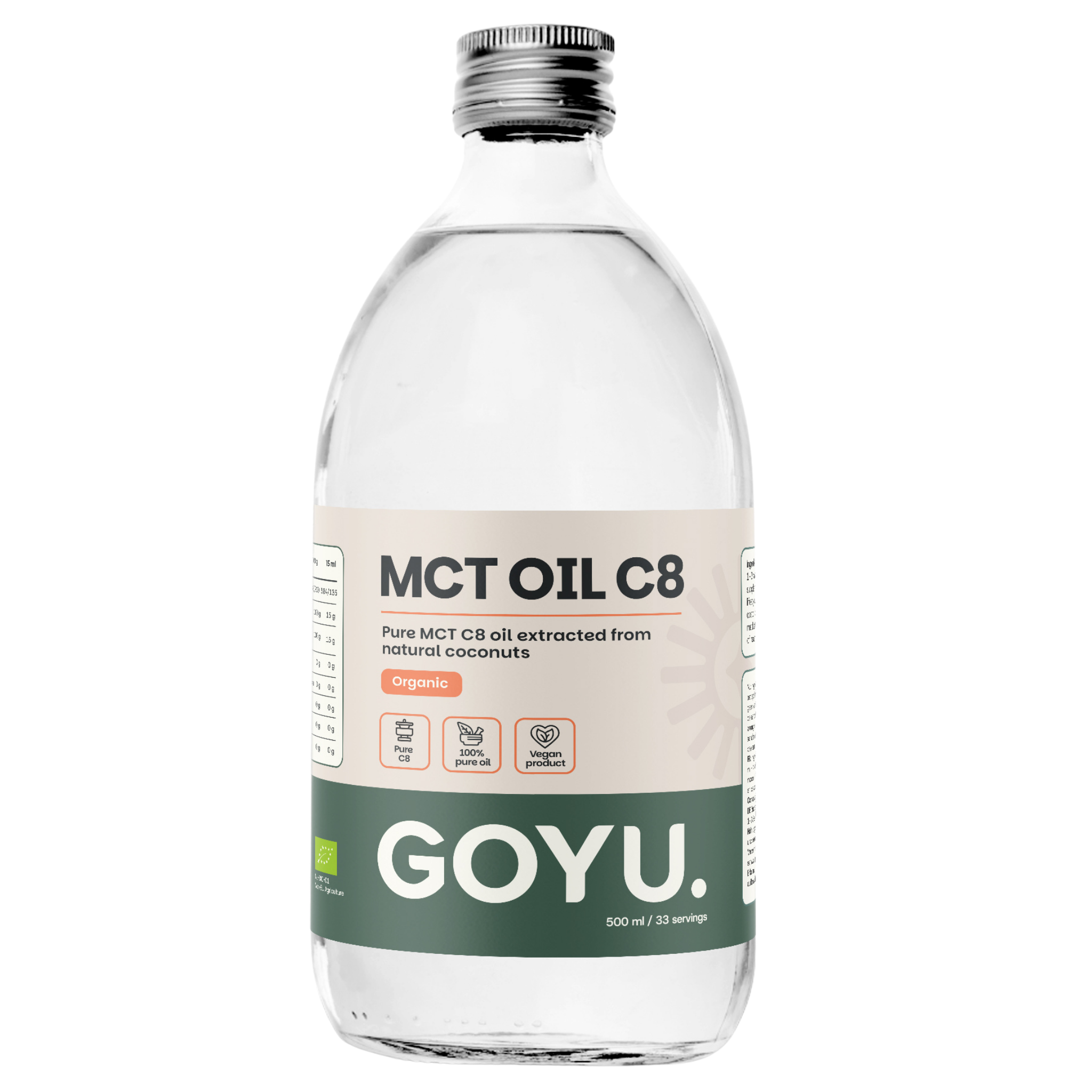 Goyu MCT C8 Olie Biologisch (500 ml)