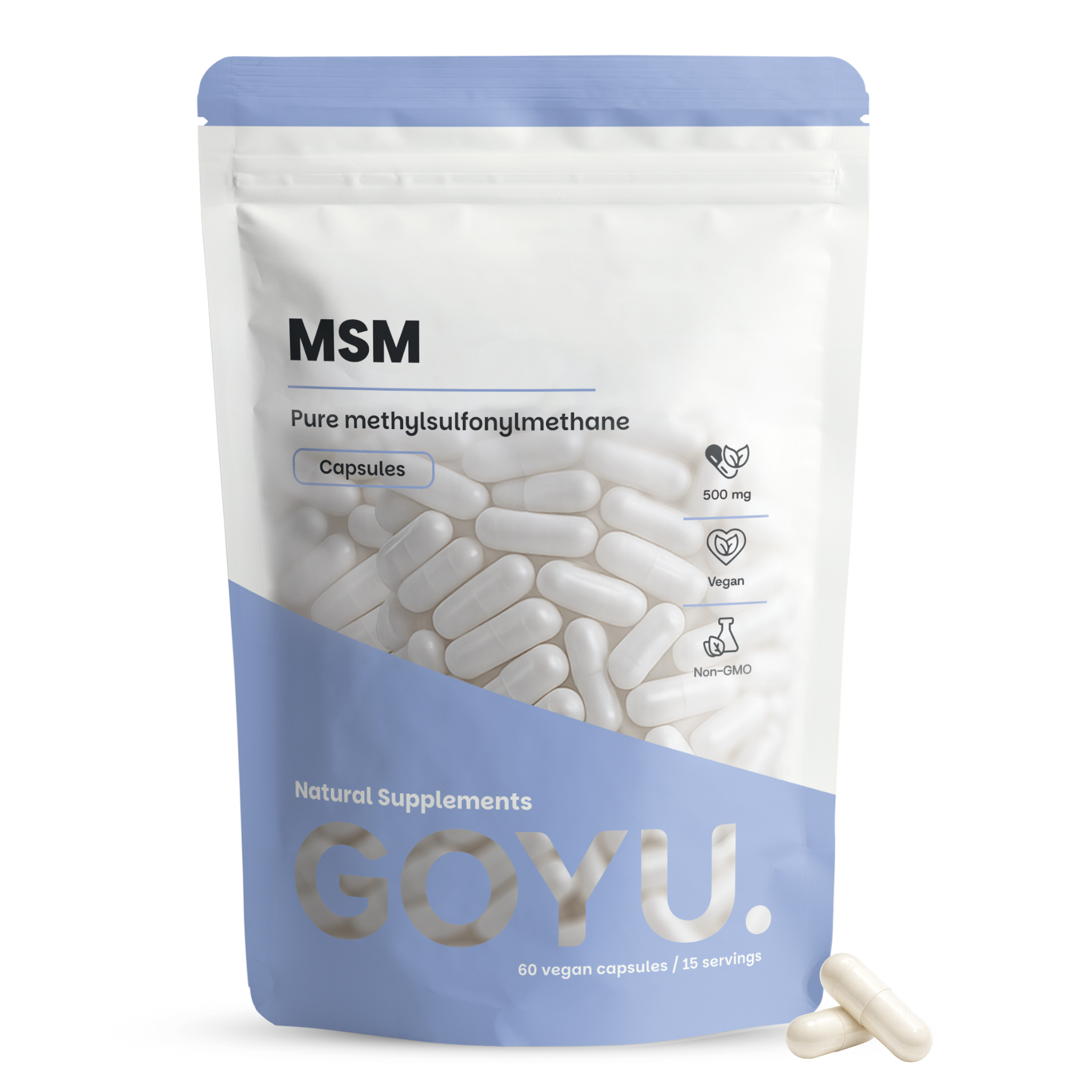Goyu MSM Capsules (methylsulfonylmethaan) (60 capsules)