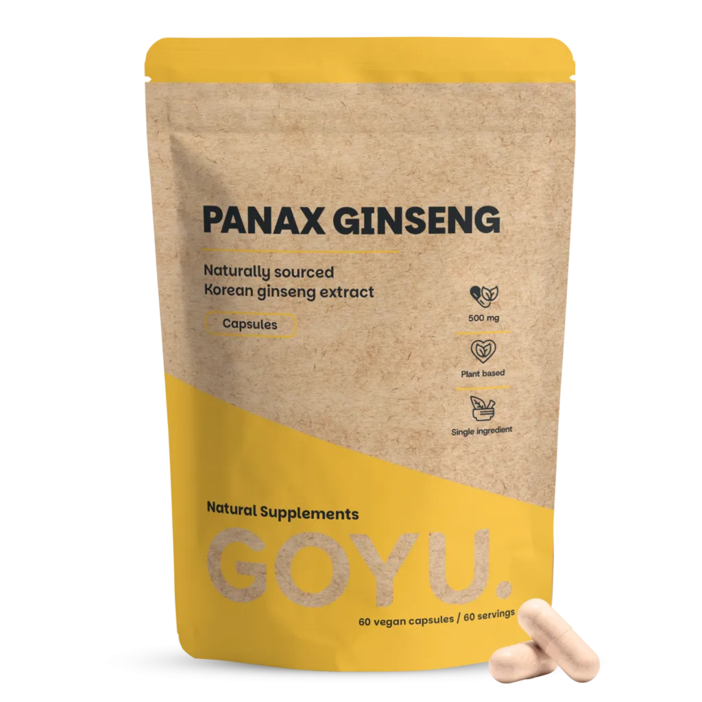 Goyu Panax Ginseng Extract Capsules – Ginsengwortel 10:1 (60 capsules)