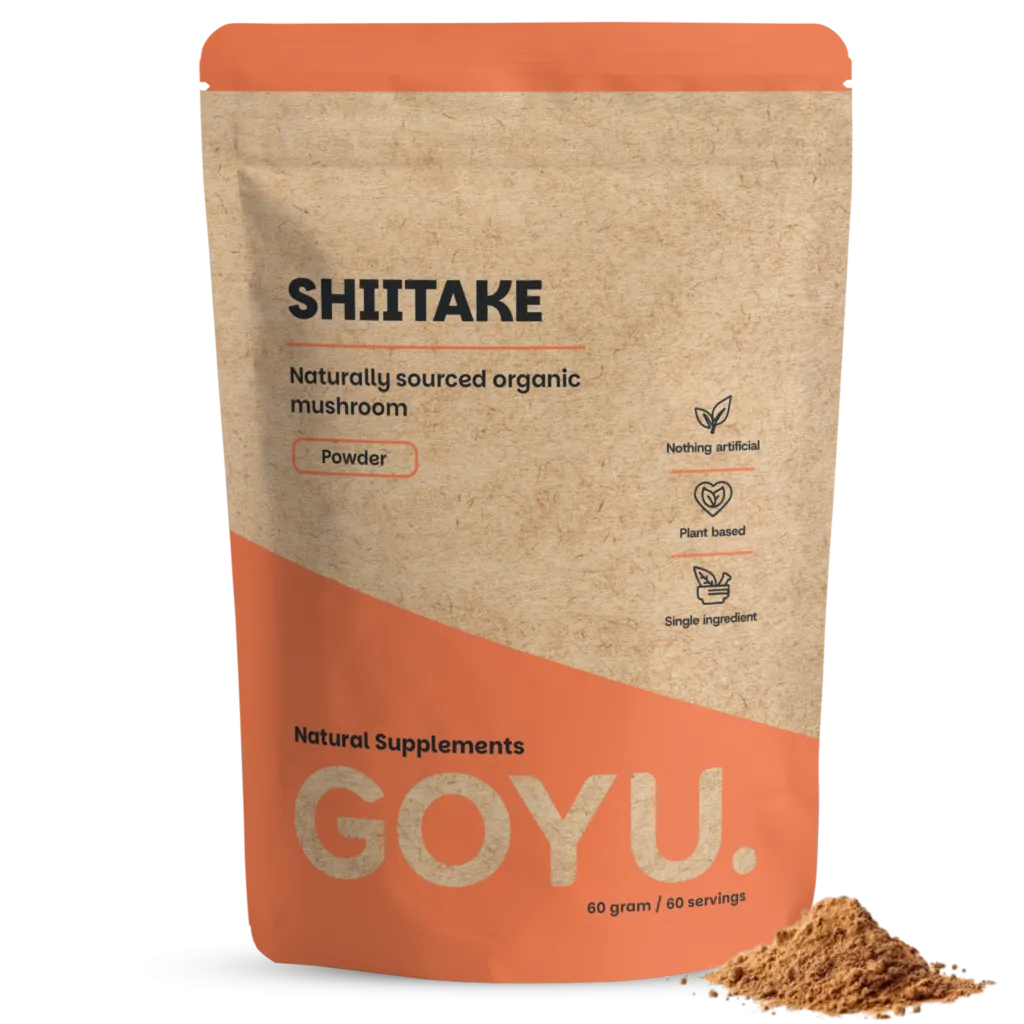 Goyu Shiitake Poeder Biologisch - Lentinula Edodes (60 gram)