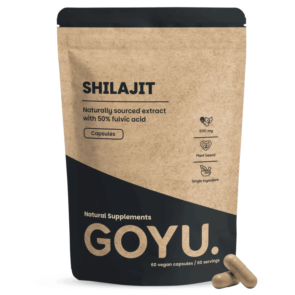 Goyu Shilajit Extract Capsules (50% Fulvinezuur) - Himalaya Mumijo - 60 Capsules (60 capsules)