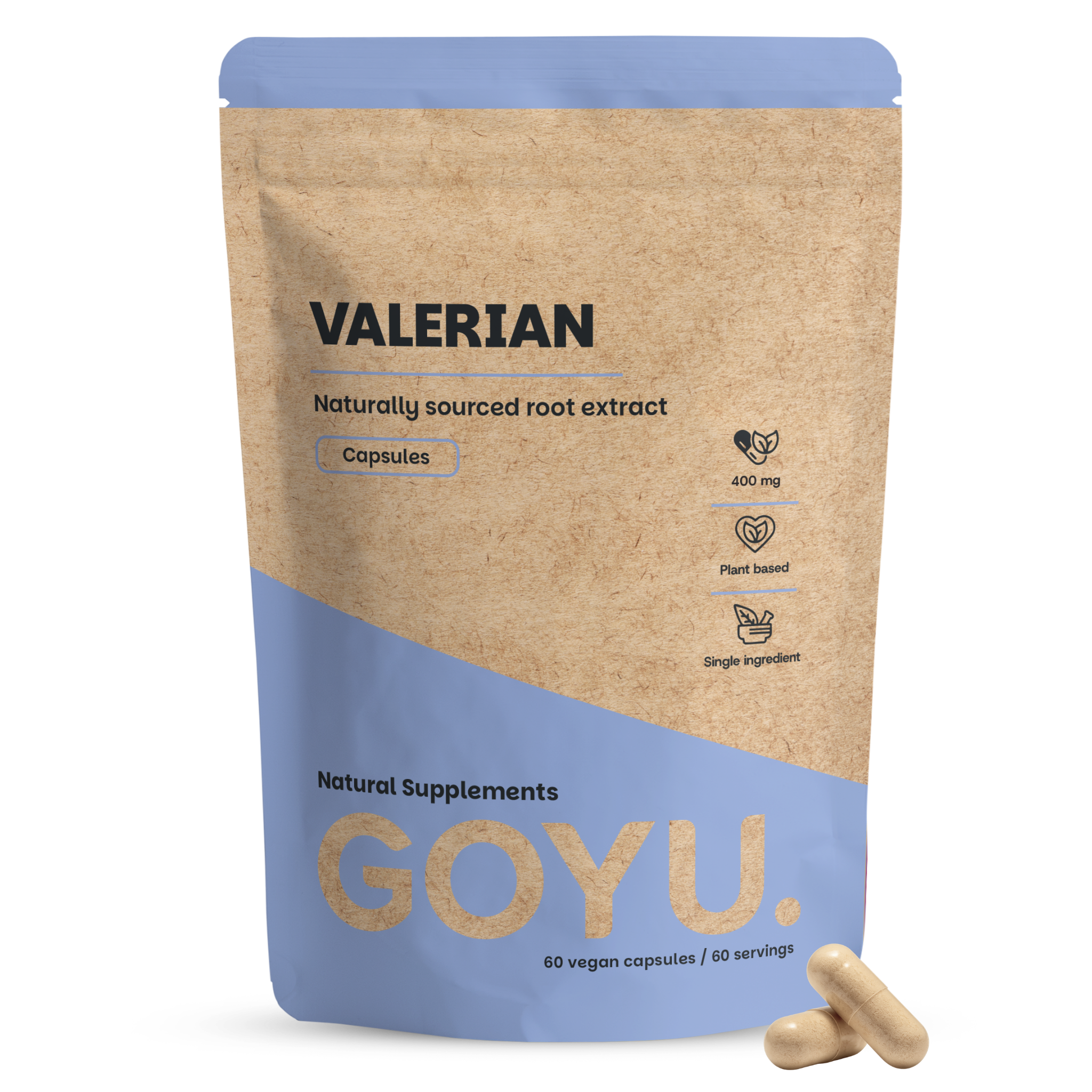 Goyu Valeriaan Extract Capsules - Valeriana Officinalis - 60 Capsules (60 capsules)