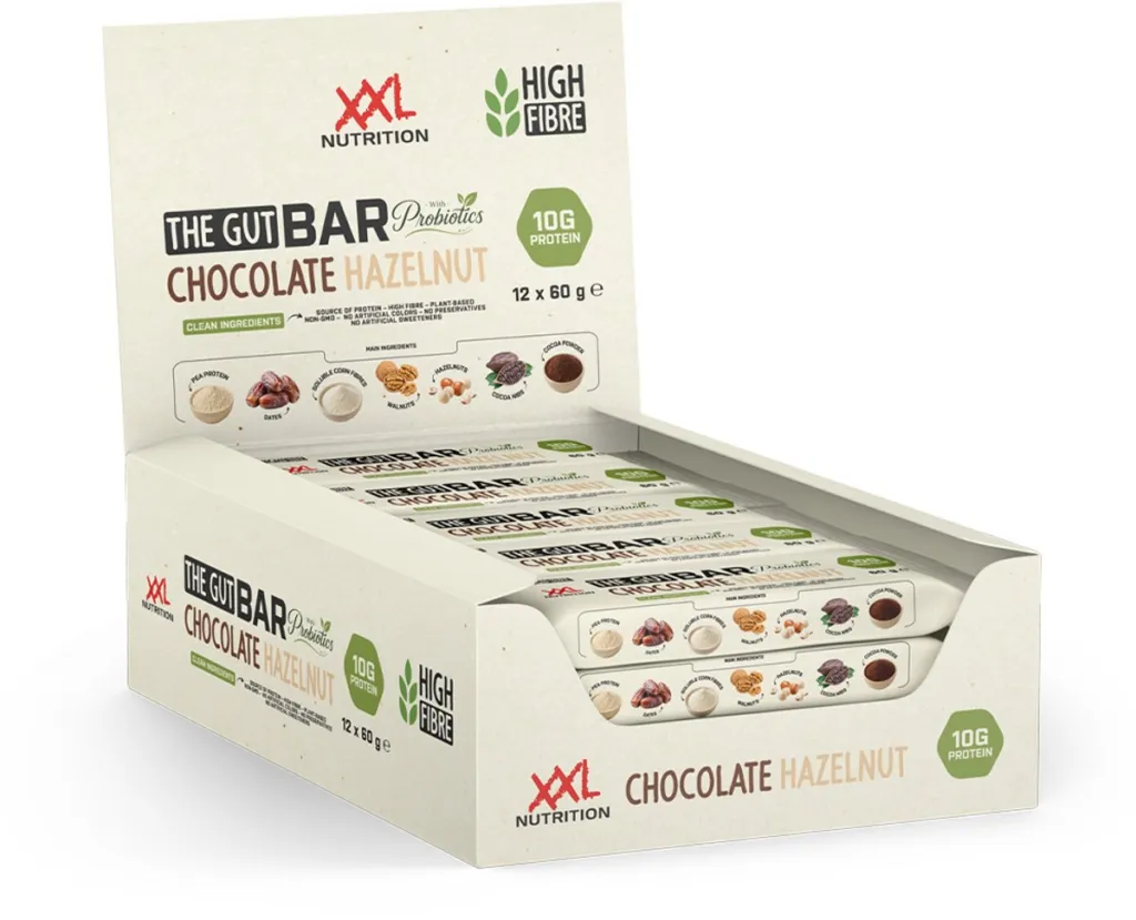 XXL Nutrition The Gut Bar Chocolate Hazelnut (12 x 60 gr)